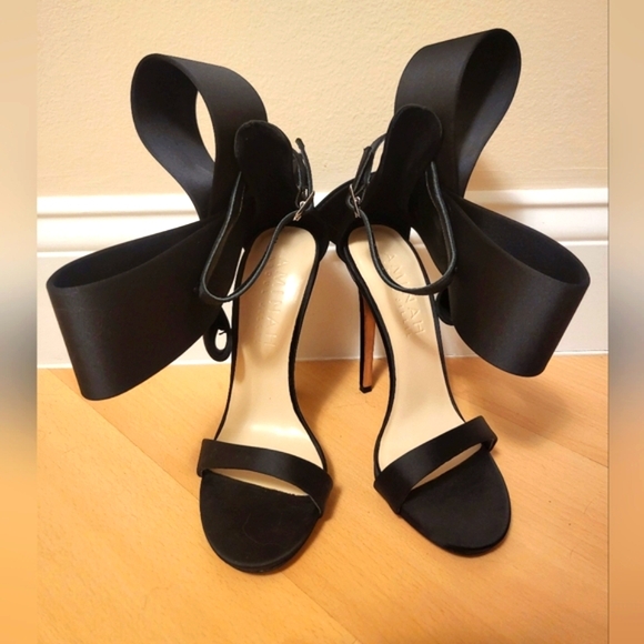 New Satin Open Toe Heels - Picture 4 of 6